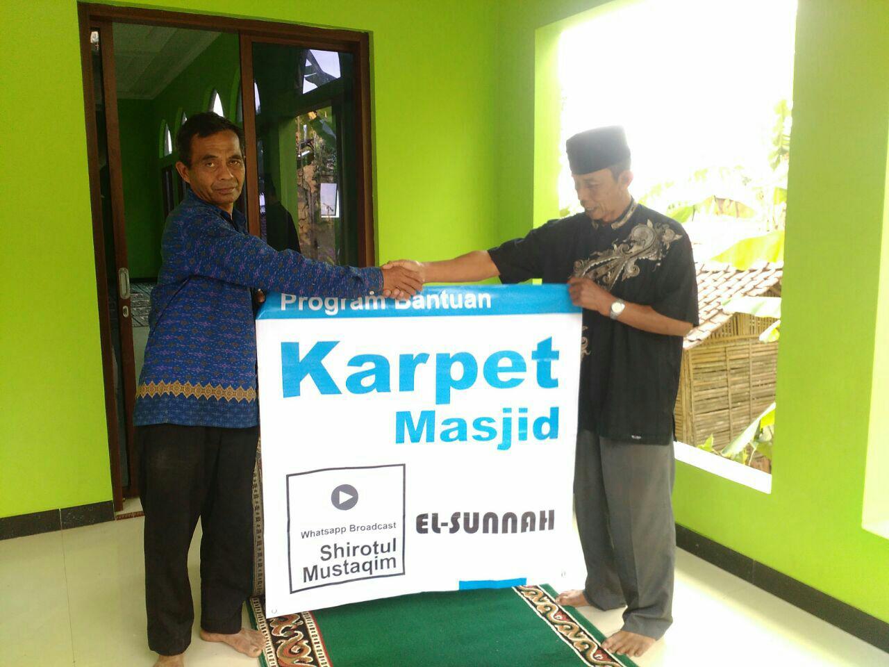 Bantuan Karpet Masjid Darus Salam Bumijawa Tegal